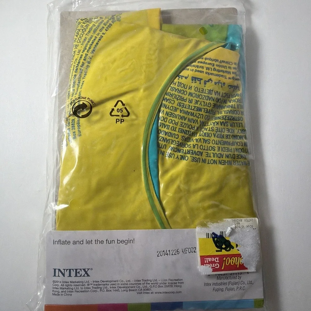 Intex Toucan Animal Split Ring Float Ages 3-6 25x21 Pool Summer Water Toy New